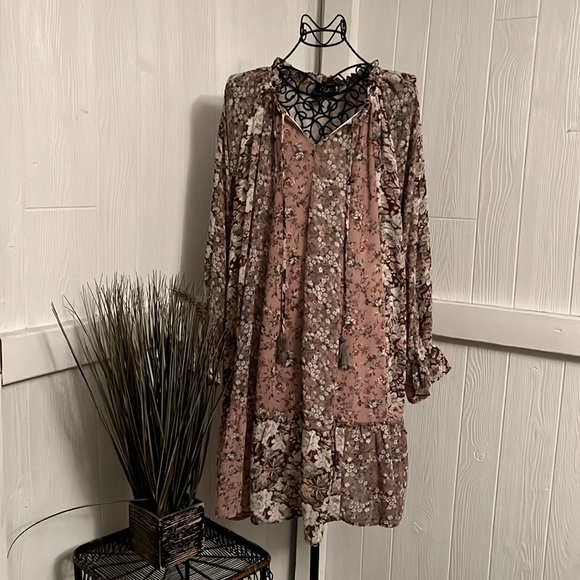 Gigio  M Women’s Floral Bohemian Dress with tassels - Picture 1 of 1